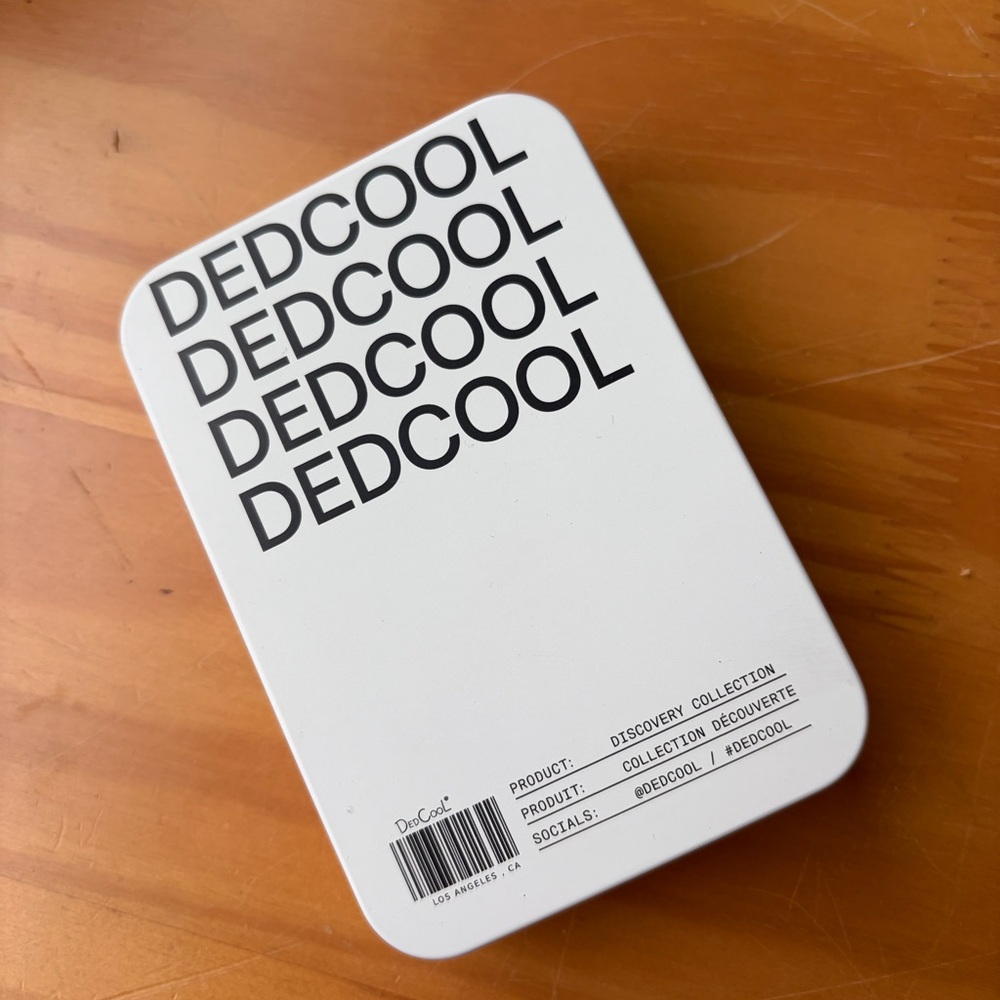 6x Dedcool fragrances in Discovery Collection tin box